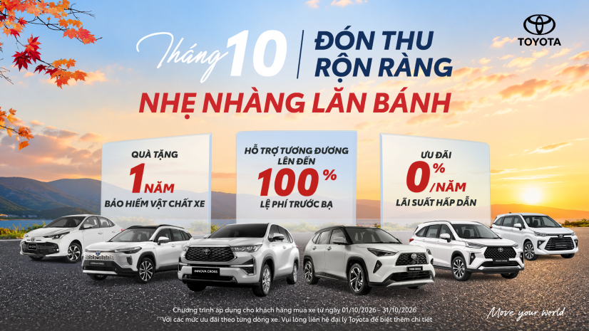 Hỗ trợ 50% Lệ phí trước bạ cho Vios, Yaris Cross & Veloz Cross
